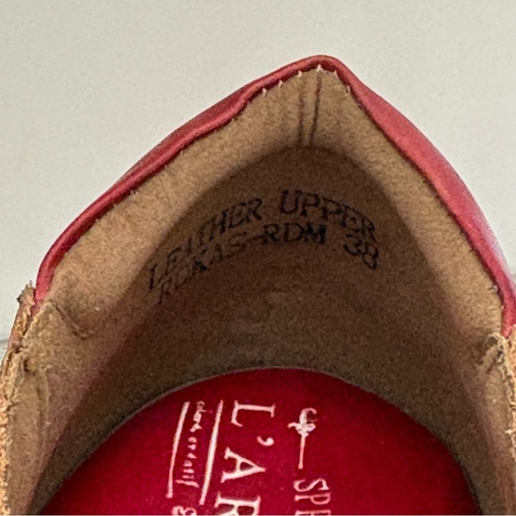 L'ATISTE by Spring Step Rokas leather size 8 Red and Brown Clogs Art to wear - Picture 8 of 12